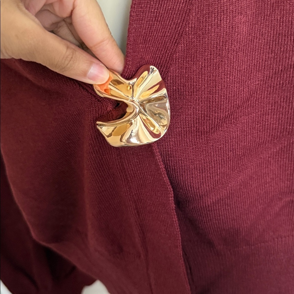 Burgundy Sweater - Picture 3 of 4